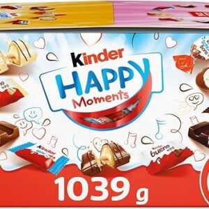 Kinder Happy Moments - 167 Cioccolatini Assortiti Kinder, Mix di Snack Dolci in Formato Mini, Ideali da Condividere a Feste e Compleanni, Maxi Confezione da 1039 gr