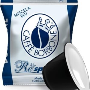 Caffè Borbone Respresso, Miscela Blu - 100 Capsule - Compatibili con le Macchine ad uso domestico Nespresso *