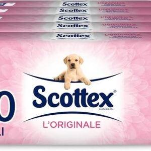 Scottex L'Originale Carta Igienica, Morbida e Assorbente, Pacco Scorta, Fatto in Italia, 120 Rotoli