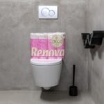 Renova 200043286 Deco Carta Igienica, 12 Rotoli, color Bianco, 16.1 m