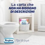 Rotoloni Regina - 24 Maxi Rotoli di Carta Igienica 100% Certificata FSC®, 500 Fogli a 2 Veli, Lunghi Più del Doppio dei Normali Rotoli, Confezione 50% in Plastica Riciclata