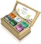 Pukka Tisane Discovery Chest, Confezione Regalo Tisane Biologiche Assortite, 6 Gusti, per Rilassare e Risvegliare i Sensi, Cofanetto in Bambù Sostenibile e Riutilizzabile, Idea Regalo, 42 Filtri