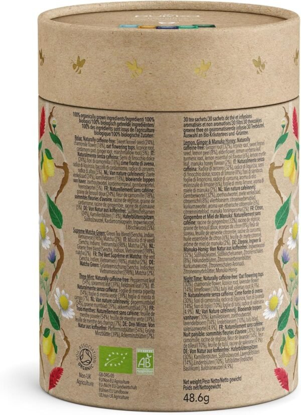 Pukka Tisane Favourites Collection, Confezione Regalo Tisane Biologiche Pukka più Apprezzate, 5 Gusti, Deliziose Erbe Biologiche, Per Una Dose Quotidiana Di Benessere e Gusto, Idea Regalo, 30 Filtri