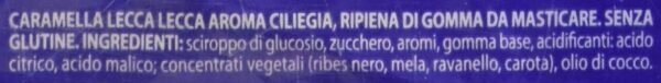 Chupa Chups Lecca Lecca Bubblegum, Caramella Ripiena di Gomma Da Masticare, Aroma Ciliegia, Senza Glutine e Coloranti Artificiali, Ideale per Compleanni e Feste, Busta con 8 Lollipop