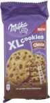 Milka, Cookies XL Choco, Biscotto Maxi Croccante con Golose Pepite di Cioccolato al Latte Milka, con Latte Alpino, Cacao Sostenibile, 184g (8 biscotti da 23g) (Confezione da 6)