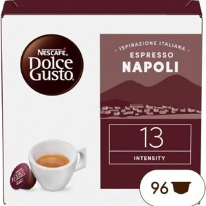 NESCAFÉ DOLCE GUSTO Espresso Napoli Caffè, 6 Confezioni da 16 Capsule (96 Capsule Compatibili Nescafé Dolce Gusto)